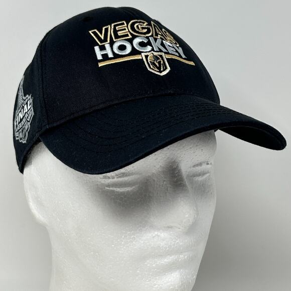Las Vegas Golden Knights 2018 Hat Baseball Cap Adidas Hockey Strapback Black - Picture 11 of 11